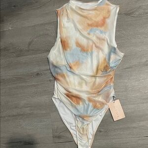SHEIN Multicolor Tie-Dye Bodysuit